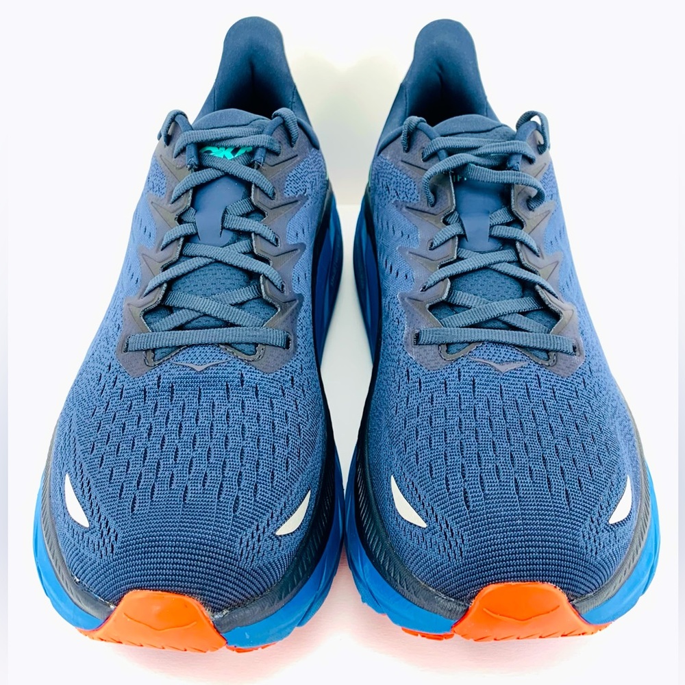 HOKA ONE ONE Men's CLIFTON 8 Size 12 OSVB Navy Blue Running Shoes Sneakers